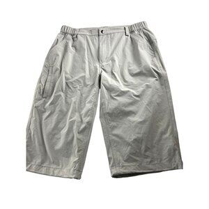 Baleaf Men's Lightweight Quick-Dry Hiking Shorts M Elastic Waistband‎ Light Gray